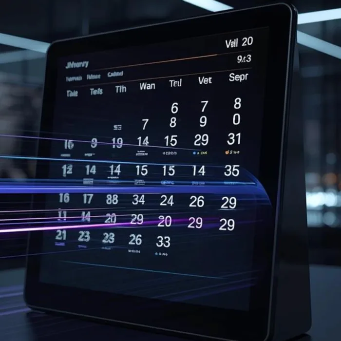 Tablero de métricas de marketing en una pantalla